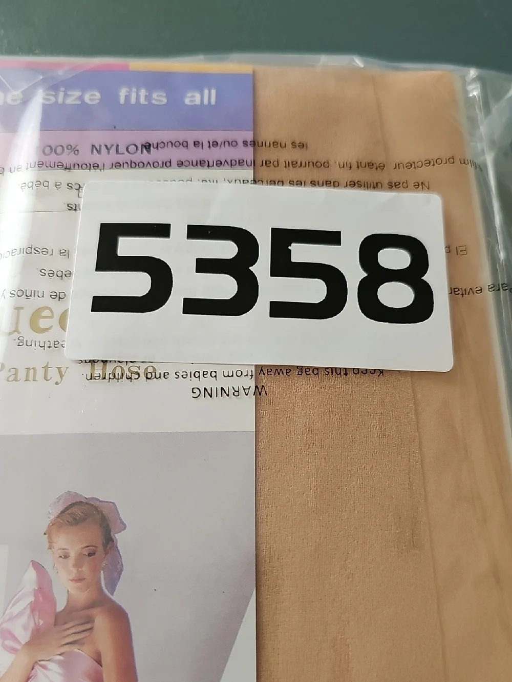 3 Pair Of Panty Hose. New In Pkg. One Size 90- 170 Lbs.2 Are Queentex 1 Is Diana